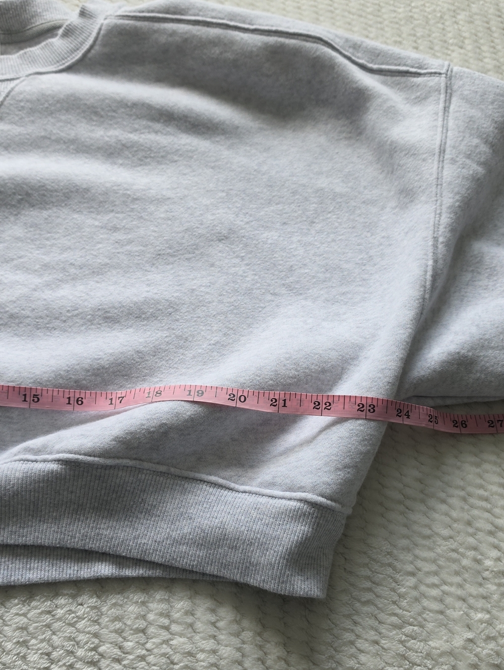 Offline Light Gray Cropped Crewneck Sweatshirt - Picture 3 of 7